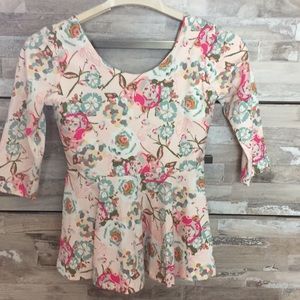 Beautiful Floral Peplum Top